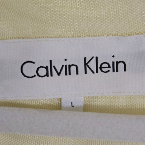 Calvin Klein Anorak Long Ivory Hooded Mock Neck Jacket Size L - Picture 5 of 6